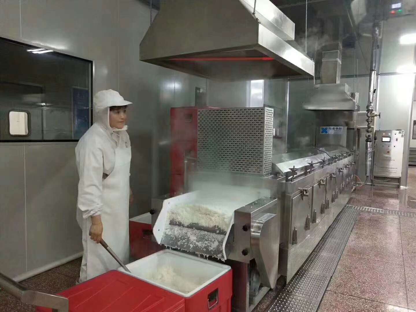 四海商务网-600自动米饭生产线 蒸米机机器 米饭加工设备 蒸饭机