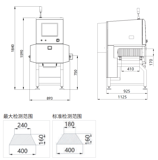 四海商务网-LXR4016常规盒饭快餐X光机异物检测仪